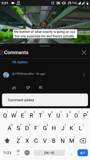 Done, your blank comment should show up on that video.